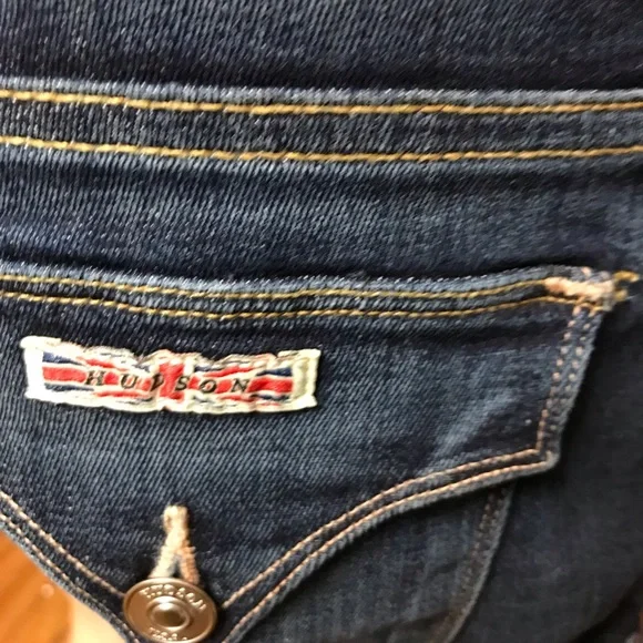 HUDSON Croxley Mid Thigh Short-Blue-Size 25 -Good Condition - Picture 6 of 16